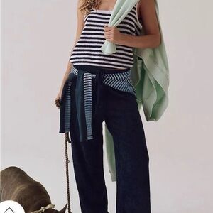 Free People Movement Cozy Season Striped Set- Plum